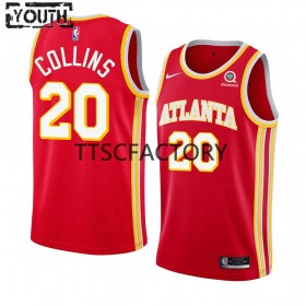 Camiseta Niños Atlanta Hawks John Collins 20 Nike 2022-23 Icon Edition Rojo Swingman